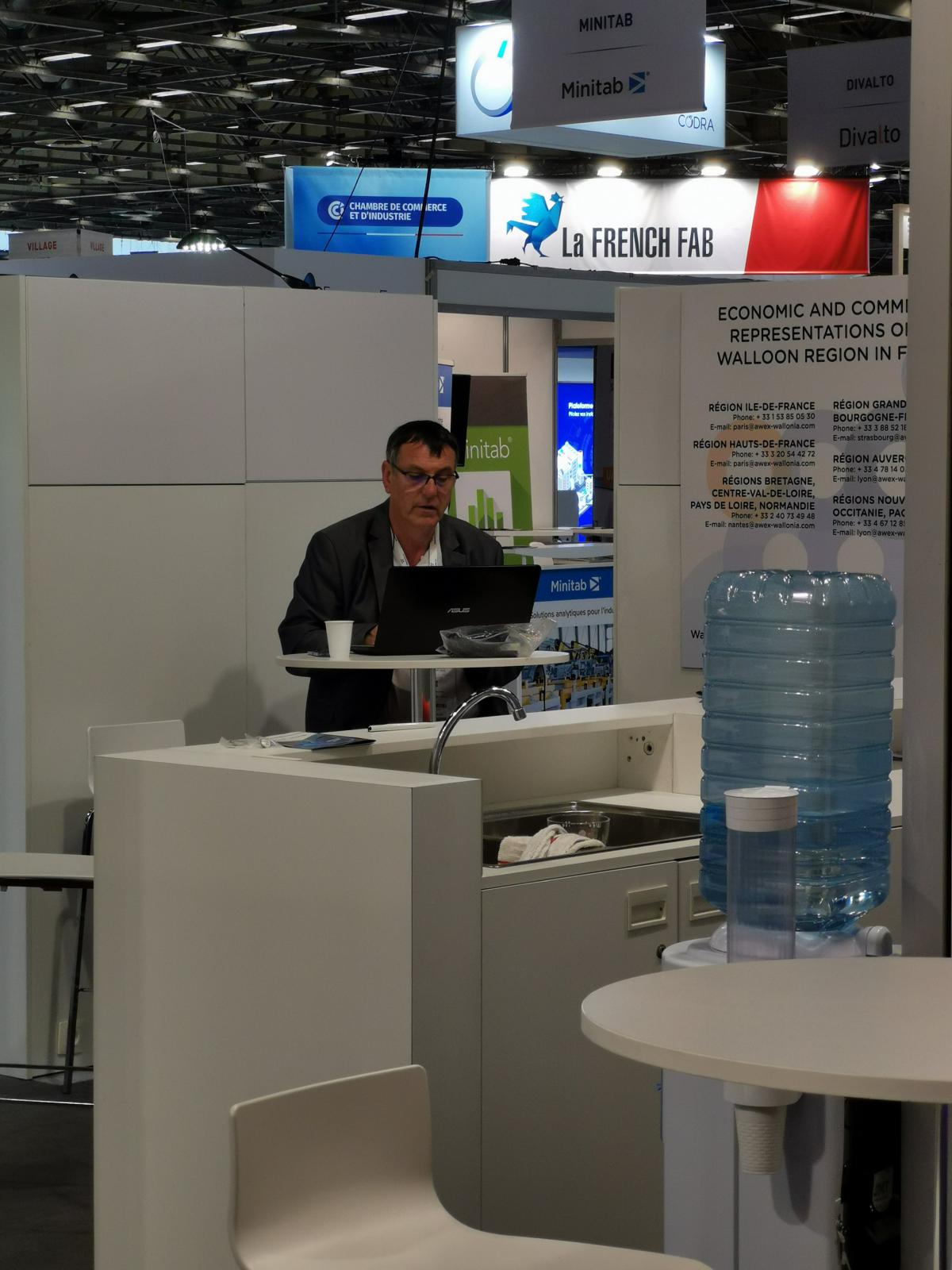 Jean-Jacques Noury et sur le salon Global Industries 2022
