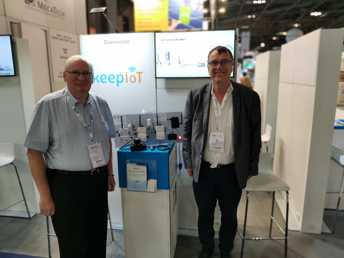 Patrick Lacroix et Jean-Jacques Noury sur le salon Global Industries 2022