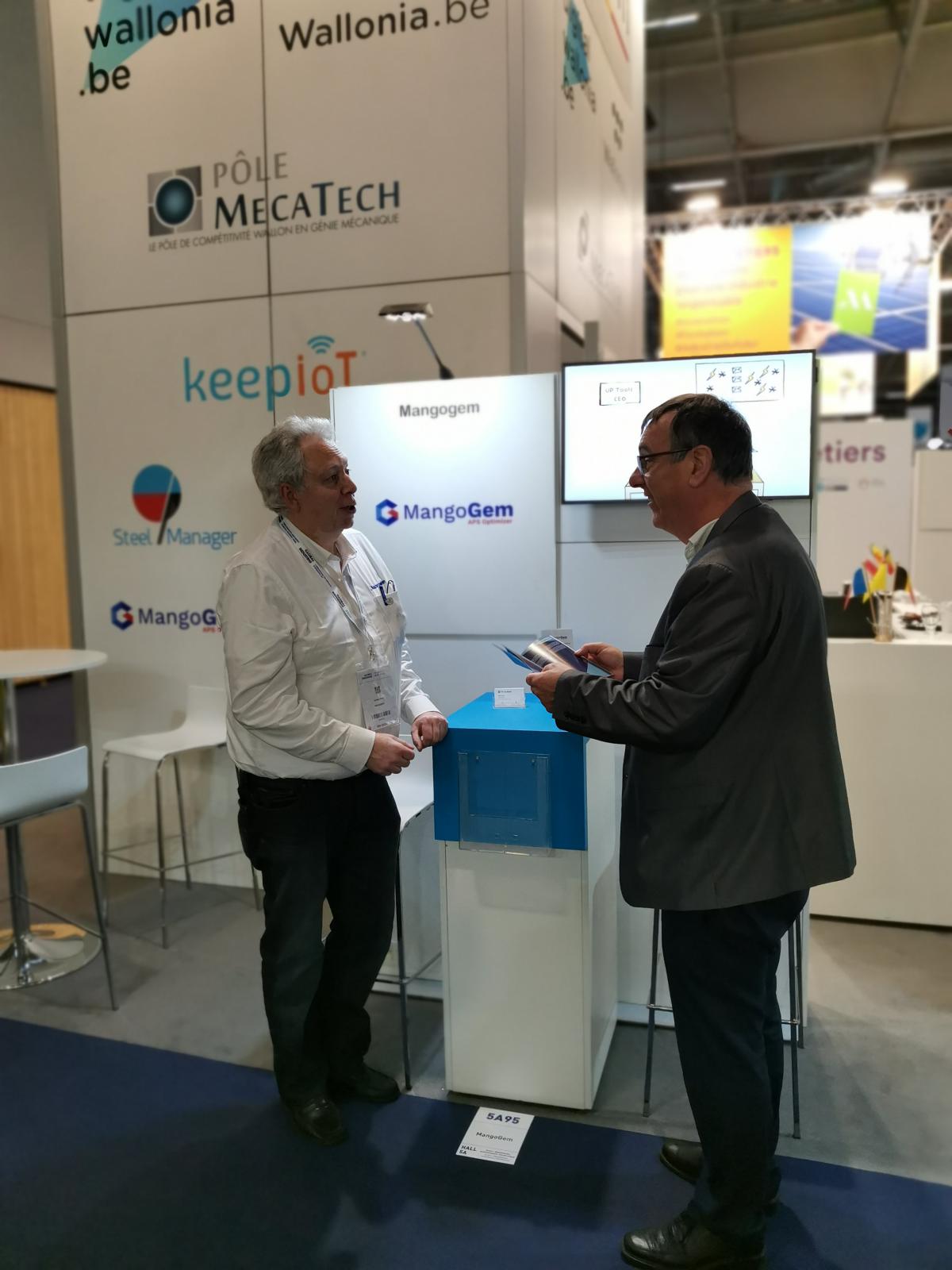 Jean-Jacques Noury et Michel Preat sur le salon Global Industries 2022